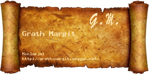 Grath Margit névjegykártya